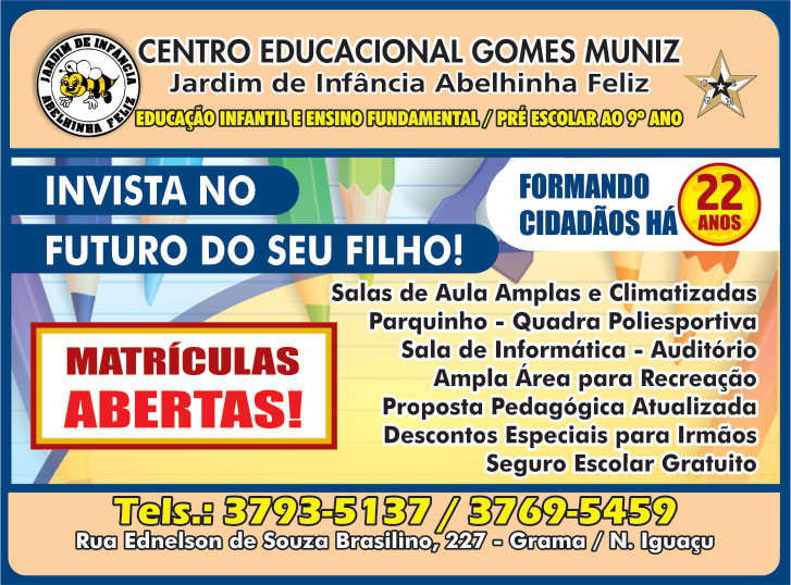 Centro Educacional Gomes Muniz: Jardim de Infância Abelhinha Feliz