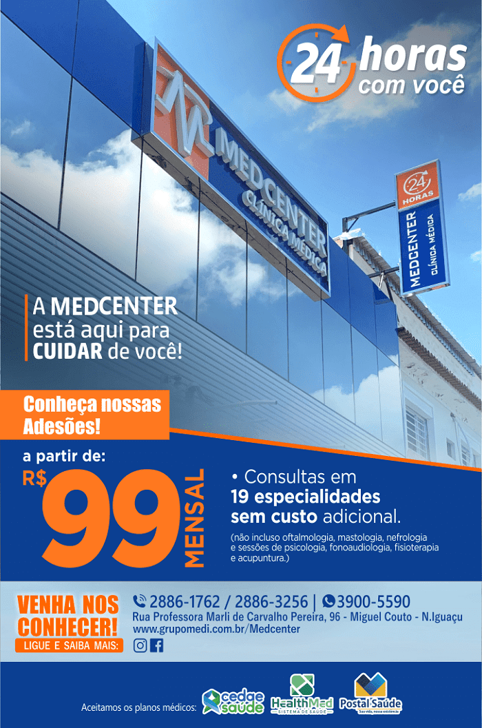 MedCenter Miguel Couto. temos mamografia, clínicas em miguel couto, clínica 24h em miguel couto