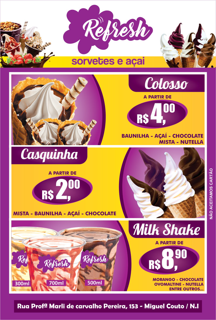Refresh - Sorvetes e Açaí